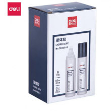 得力(deli)50ml刷片胶头液体胶6支装7302S